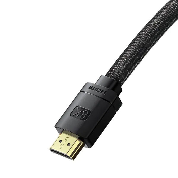 Baseus High Definition Series HDMI 2.1 cable, 8K 60Hz, 3D, HDR, 48Gbps, 2m (black)