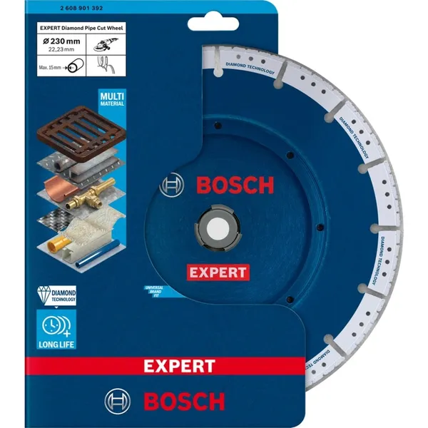 Diamond cutting disc EXPERT Diamond Pipe Cut Wheel, Ø 230mm