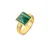 Jac Jossa Hope DR248 Gold Plated Malachite Diamond Ring