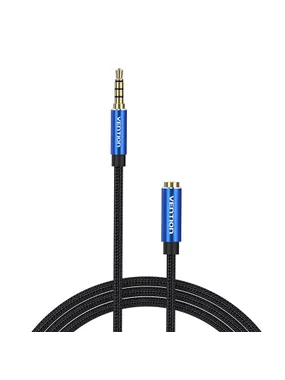 Cable Audio TRRS 3.5mm Male to 3.5mm Female Vention BHCLF 1m Blue