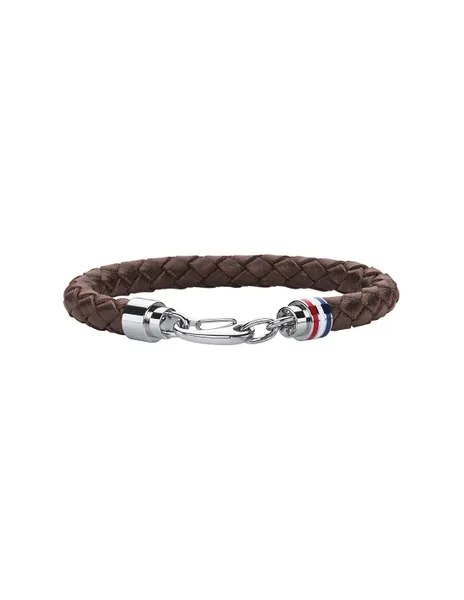 Brown leather bracelet TH2700530