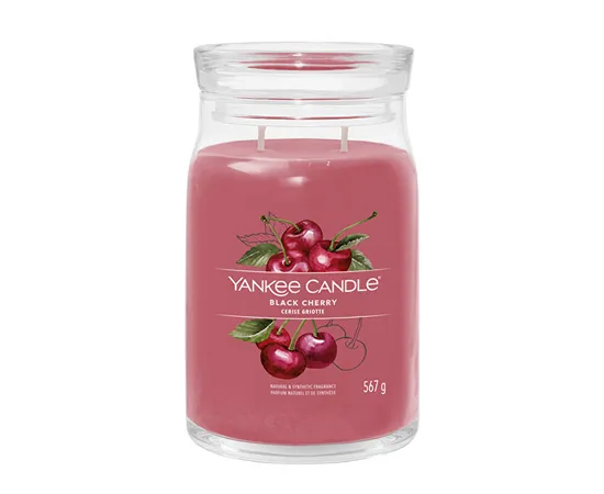 Aromatic candle Signature large glass Black Cherry 567 g