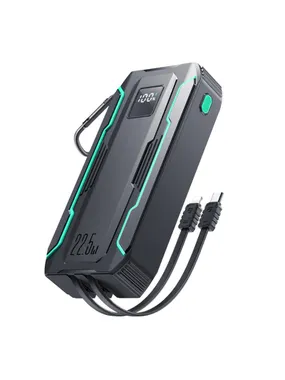 Powerbank Joyroom JR-L018 20000mAh, 22.5W, with Lightning + USB-C cable (black)