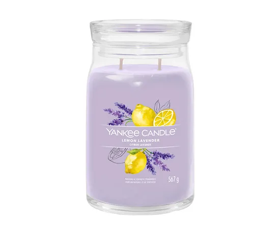 Aromatic candle Signature glass large Lemon Lavender 567 g