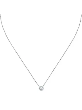 Elegant silver necklace with zircons Silver LPS10AWV05
