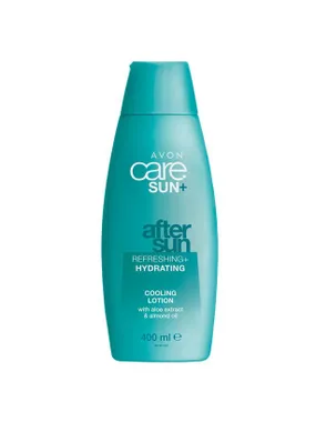 Moisturizing body lotion after sunbathing with aloe and almond oil Care Sun+ (Cooling Lotion) 400 ml