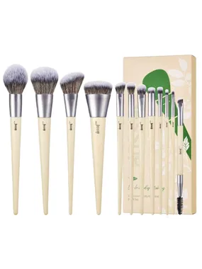 ECO-FRIENDLY MAKEUP BRUSH set of ecological makeup brushes T327 12 pcs.