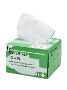 Dustless wipes for fiber optics
