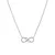 Popular Infinity Silver Necklace AJNA0032