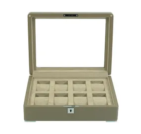 Rothenschild RS-3420-8-TA-TAN Watch Box Brown [8] with beige velvet