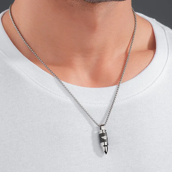 Fashion men's necklace Bullet PEAGN0034102