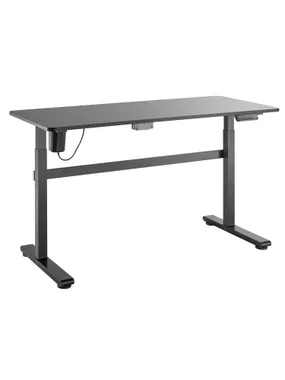 Ergo Office electric desk, height adjustable, gray, max height 118cm, 50 kg - with a top for sitting and standing work, ER-434