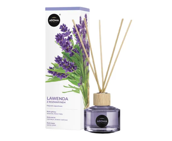Lavender fragrance sticks with 50ml rosemary