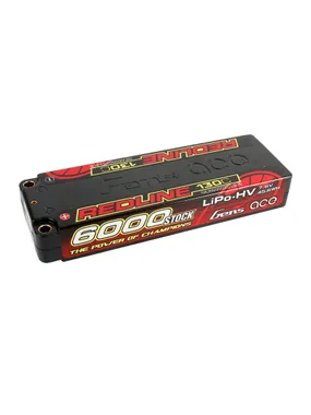 Gens ace Redline Series 6000mAh 7.6V 130C 2S2P HardCase 57# HV Lipo Battery