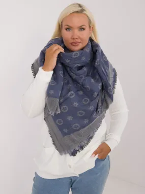 Women's gray-blue Scarf shawl / scarf / cowl