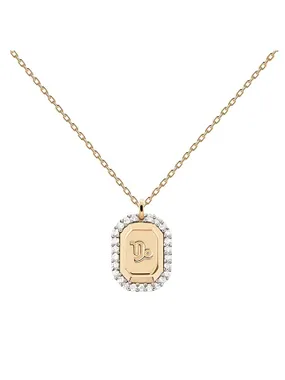 Original gilded necklace CAPRICORN CO01-577-U (chain, pendant)