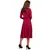 S234 Dress with a flared bottom - cherry red