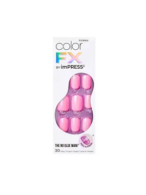 Glue-on nails ImPRESS Color FX - Late Night 30 pcs