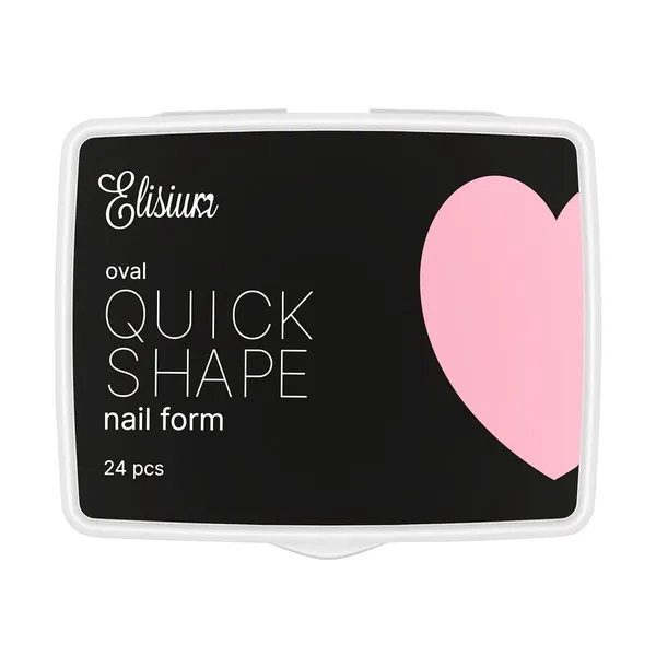 Quick Shape Nail Form Mini Oval nail extension forms 24 pcs