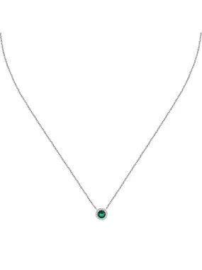 Elegant silver necklace with zircons Silver LPS10AWV06