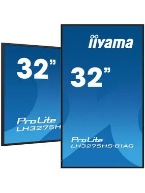 iiyama LH3275HS-B1AG apzīmējumu displejs Digitālās zīmes plakans panelis 81,3 cm (32 collas) LCD Wi-Fi 500 cd/m² Full HD melns Iebūvēts procesors Android 11 24/7