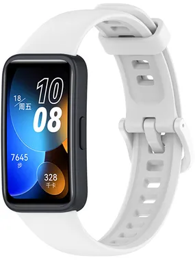 Silicone strap for Huawei Watch Band 8 - White