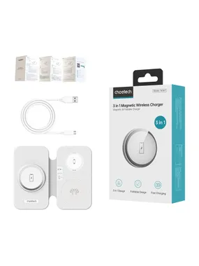 Choetch T616-F 3-in-1 INDUCTIVE Charger (White)