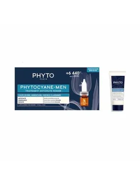 Phytocyane Men set shampoo against hair loss 100ml + hair ampoules 12x3.5ml