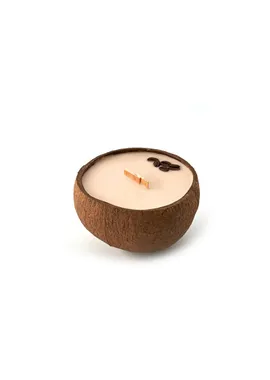 Candle in coconut - Coffee Mocha scent