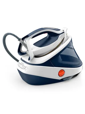 Tefal Pro Express Ultimate II GV9712 3000 W 1,2 L Durilium AirGlide zole zila, balta