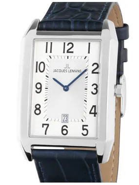Jacques Lemans 1-2160.1A Torino square Mens Watch 34mm 5ATM