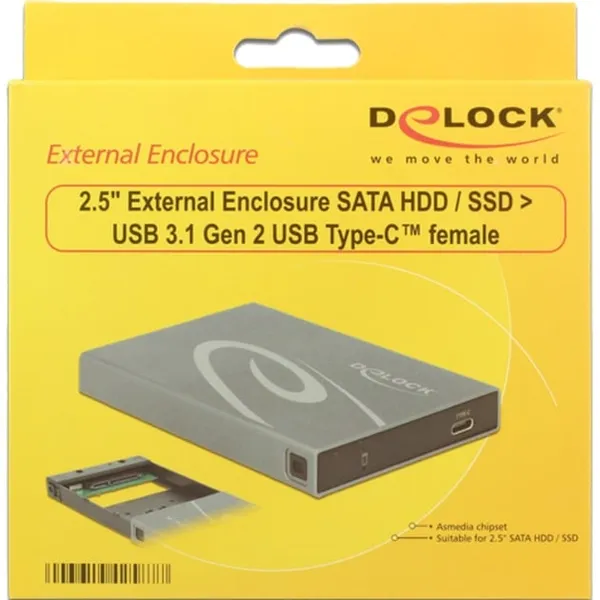 External enclosure SATA HDD / SSD > USB 3.1 Gen 2, drive enclosure