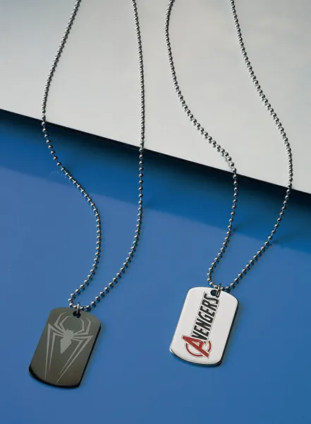 Avengers Marvel Dog Tag Steel Necklace C600374L-M.CS