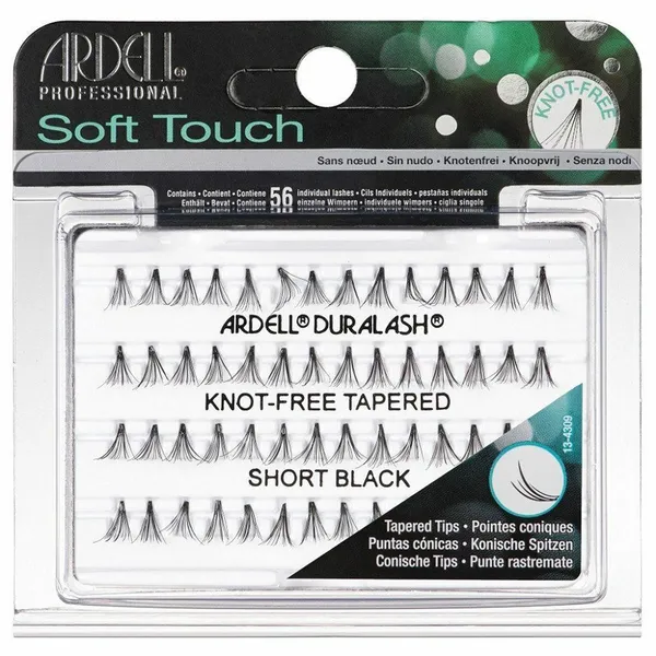 Soft Touch Knot-Free eyelash tufts Short Black 56pcs.