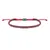 Colored cord bracelet grey/red