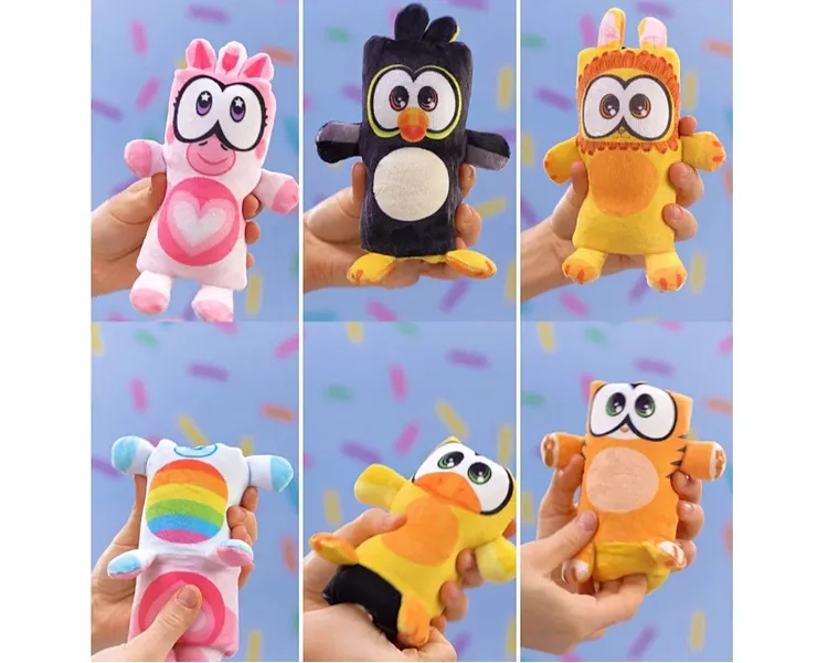 Dublusie mascot - double-sided giraffe/zebra