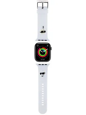 Strap Karl Lagerfeld & Choupette Apple 42/44/45/49 - White NERKKLHEAD171