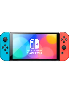 Nintendo Switch OLED portable game console 17.8 cm (7") 64 GB Touchscreen Wi-Fi Black, Blue, Red