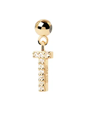 Gold Plated "T" Charms CH01-069-U