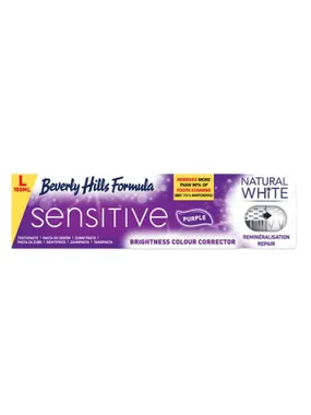 Natural White Sensitive Purple Toothpaste whitening paste for hypersensitive teeth 100ml