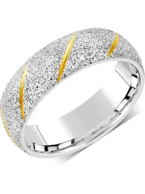 A wedding ring for men and women of steel RRC22799