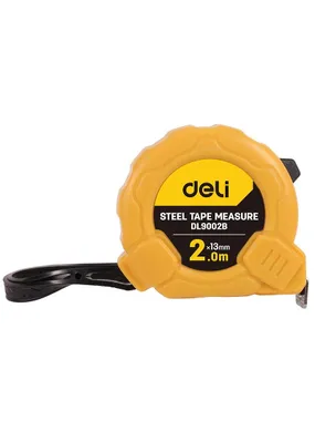 Steel Measuring Tape 2m / 13mm Deli Tools EDL9002B (yellow)