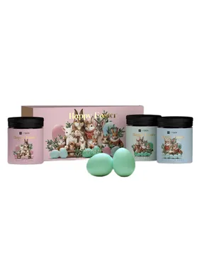 Happy easter set of soy candles 3x200ml