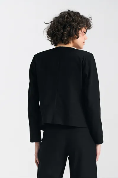 Chanel jacket, linen - black - Z54