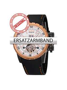 Perigaum Replacement Strap silicon P-1108-IR Black Gold Rose Clasp