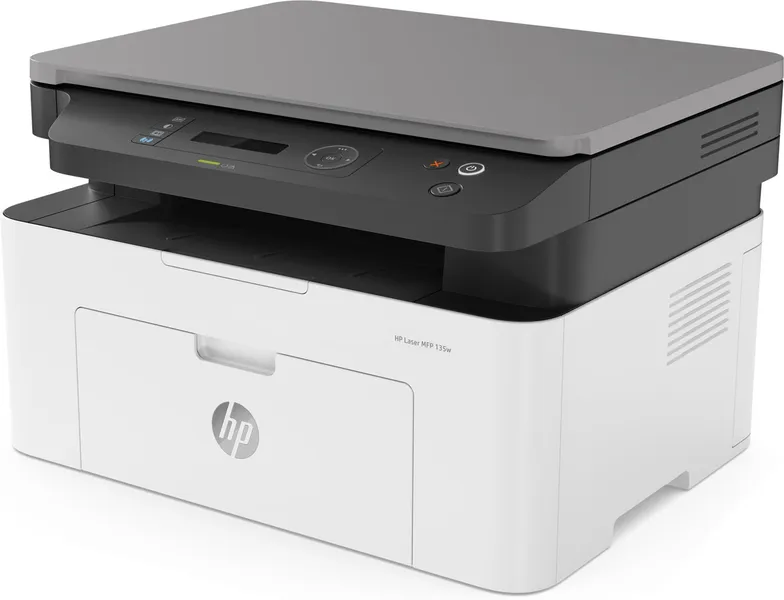 HP Laser MFP 135w, melnbalts, printeris maziem vidējiem uzņēmumiem, drukāšana, kopēšana, skenēšana