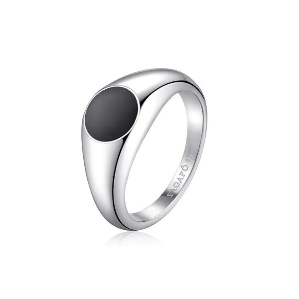 Modern steel ring for men Ripple SRP36