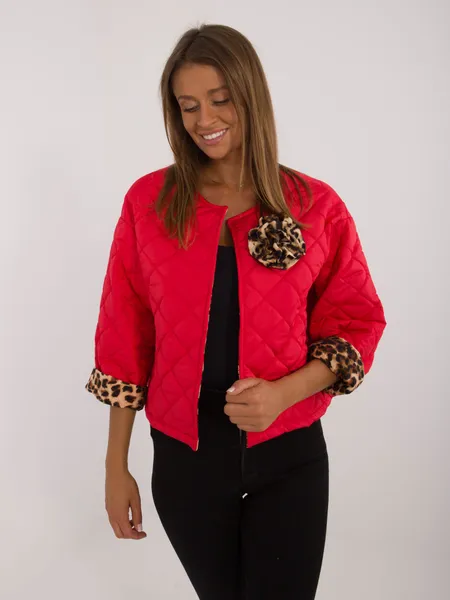 Women's red transition jacket