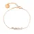 Decent Zotia Rose Gold Crystals Bronze Bracelet