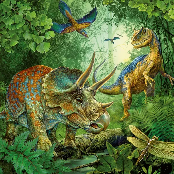 Fascinating dinosaurs, puzzles